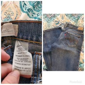 Levi Strauss jeans size 6 long boot cut